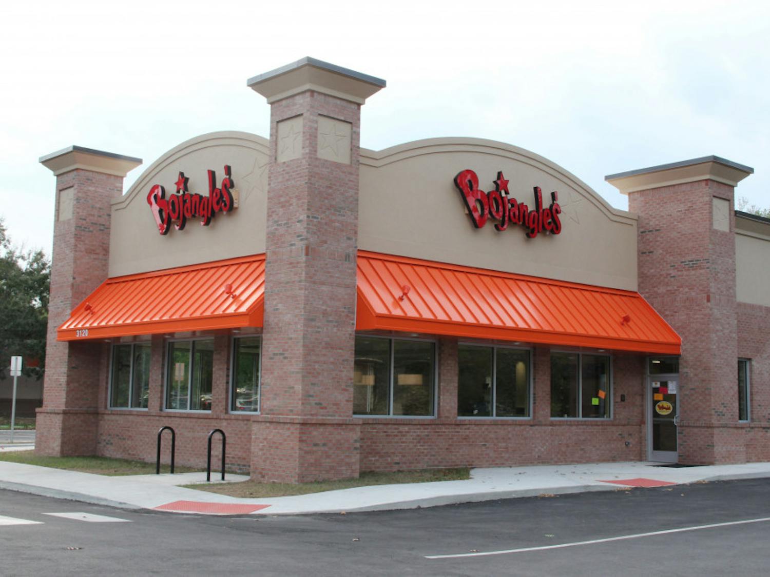 A picture of the Bojangles’ Famous Chicken ‘n Biscuits restaurant on Monday evening. Bojangles is set to open today. 
