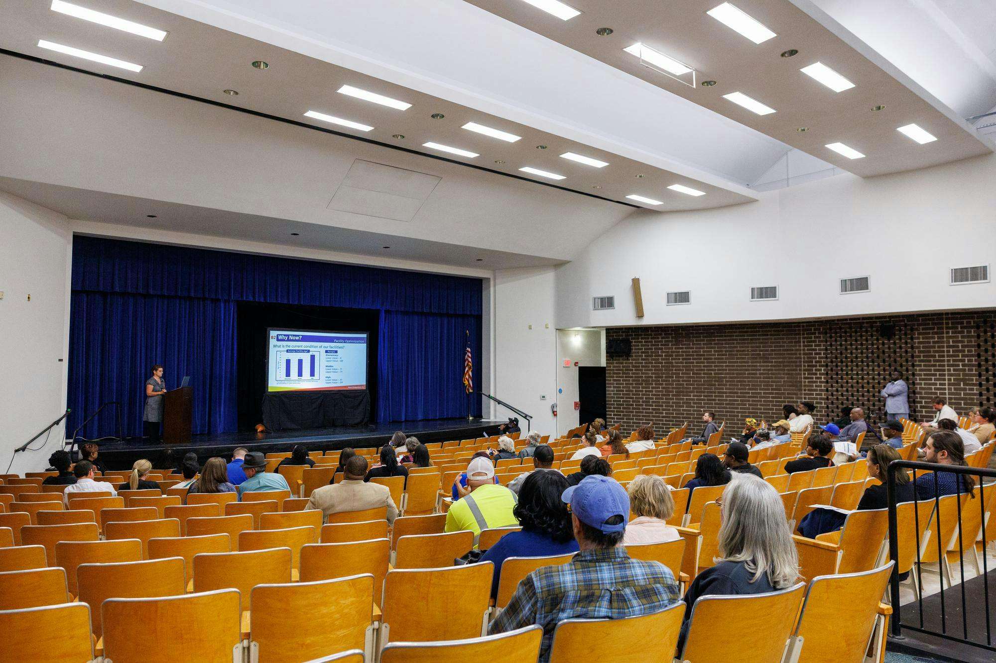 Kathie Ebaugh gives a presentation on JBPro’s proposal for  schools in Hawthorne, Florida, on Wednesday, Jan. 04, 2026.