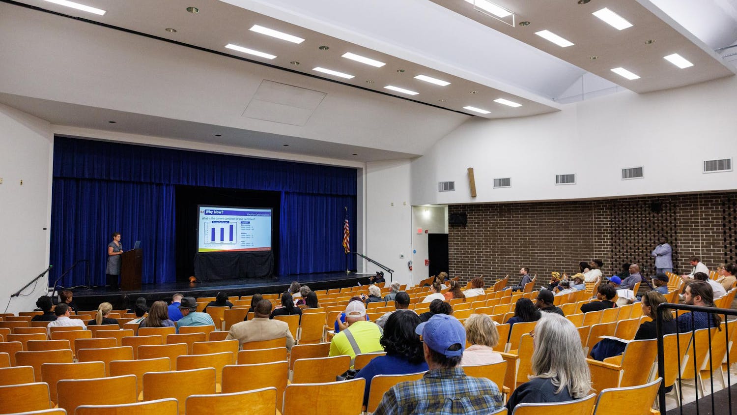 Kathie Ebaugh gives a presentation on JBPro’s proposal for schools in Hawthorne, Florida, on Wednesday, Jan. 04, 2026.