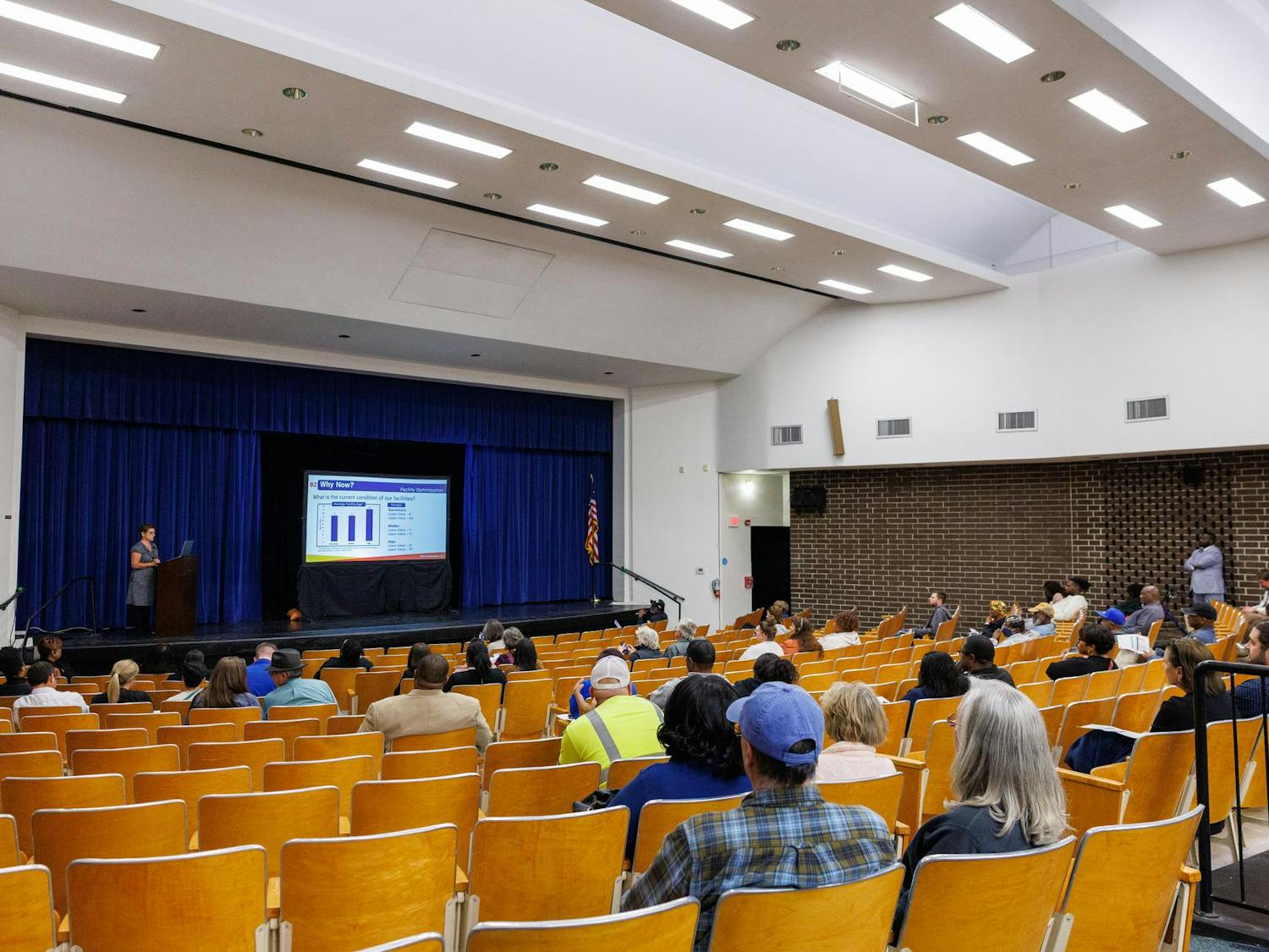 Kathie Ebaugh gives a presentation on JBPro’s proposal for schools in Hawthorne, Florida, on Wednesday, Jan. 04, 2026.