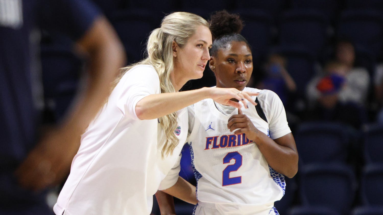 Head coach Kelly Rae Finley has coached the Gators to a 9-2 start.