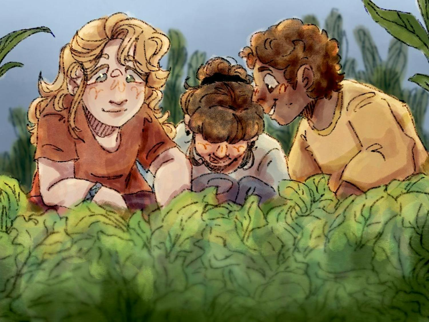 Children learn about healthy eating in a garden as part of the UF/IFAS Family Nutrition Program, which ends this month after 30 years due to federal funding cuts.