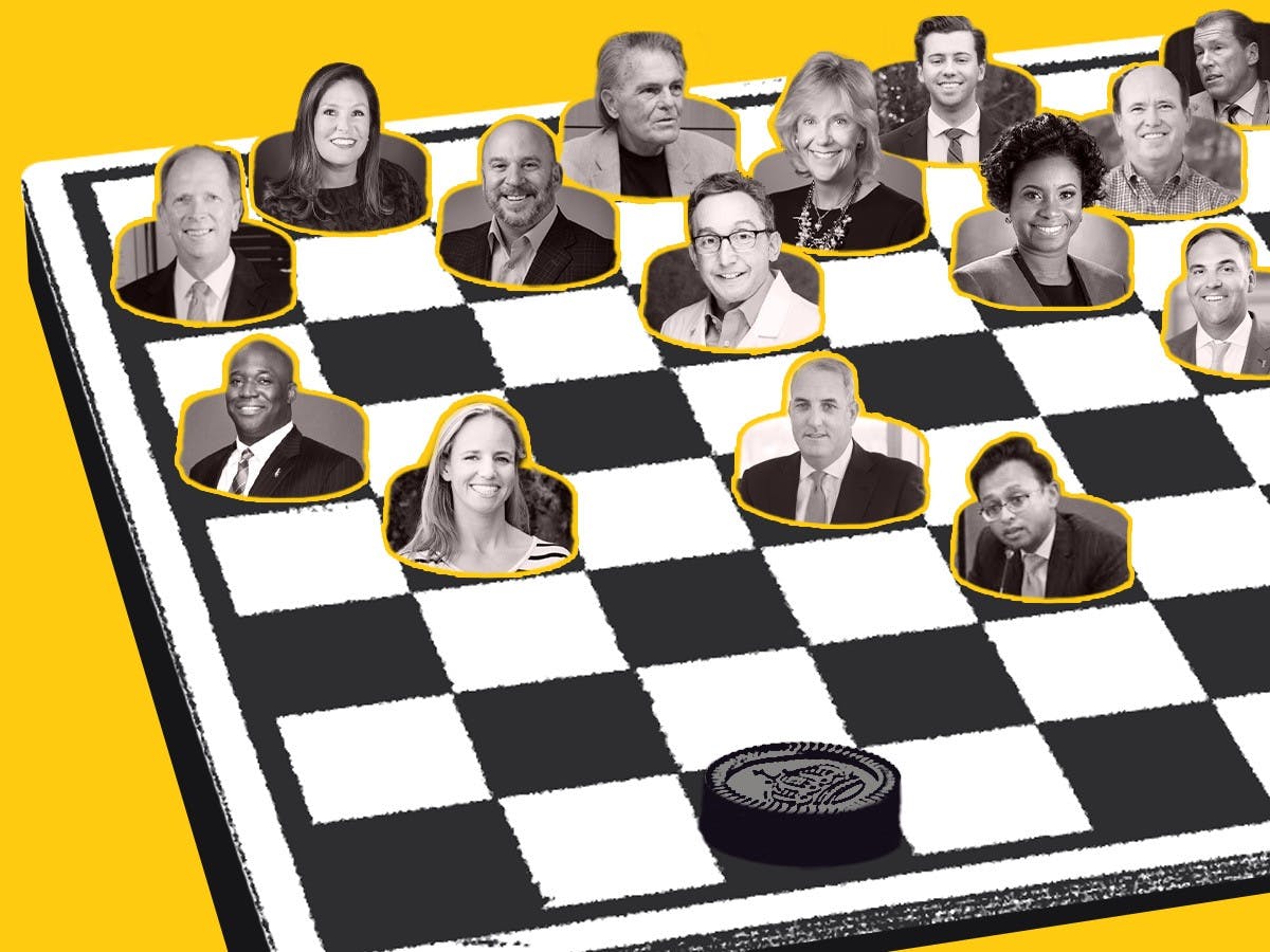 The 15-member committee tasked with finding the next leader of the state’s flagship institution. 