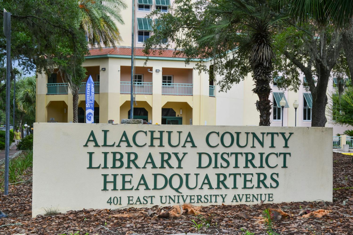 The Alachua County Library District downtown headquarters, located at 401 E University Ave in Gainesville on Monday, July 12, 2021. The Alachua County Library District is hosting its eighth annual summer art show in August; due to the COVID-19 pandemic, this year's event is virtual. 