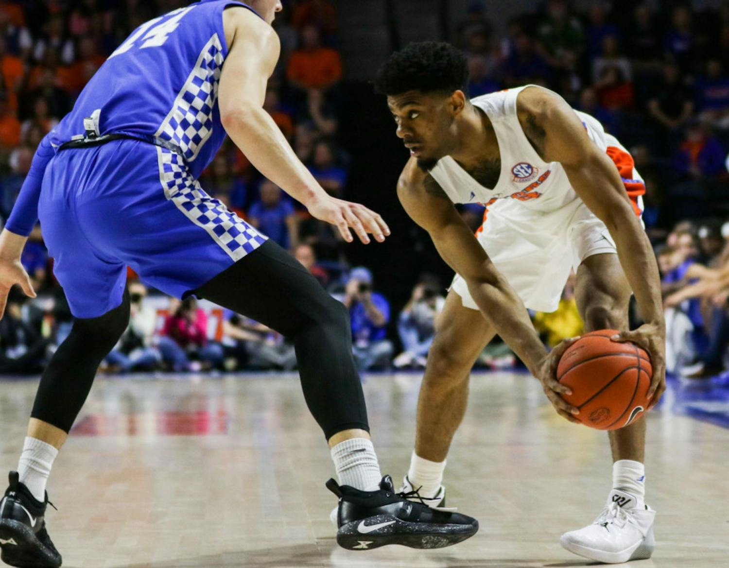 Florida guard Jalen Hudson scored 15 points on 5-of-12 shooting in UF's 73-61 loss to Tennessee on Saturday.
&nbsp;