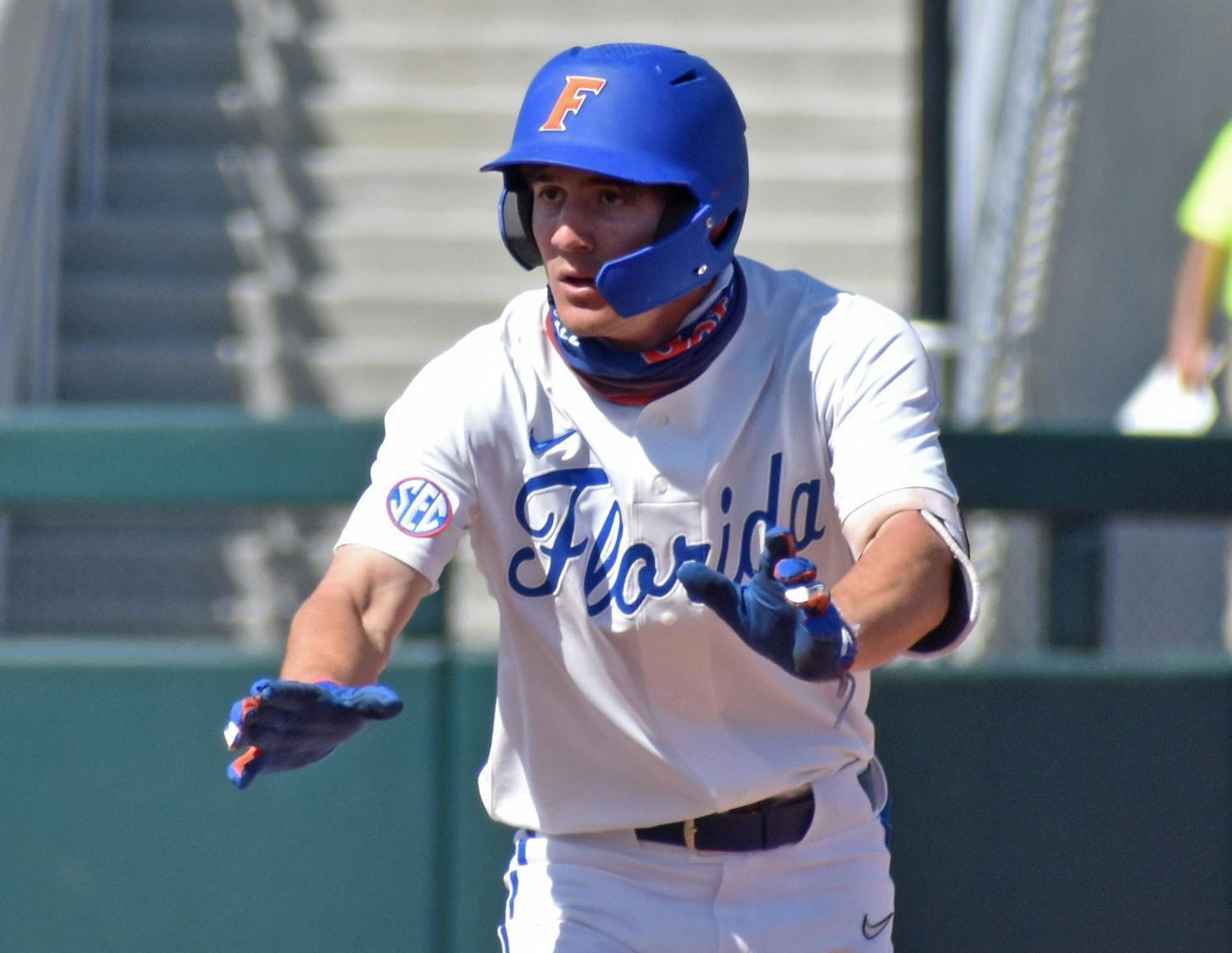 After South Carolina swept UF on the road last weekend, No. 15 Florida bounced back with a 4-1 win over No. 3 Ole Miss on a chilly Thursday night at Florida Ballpark. Photo from UF-Jacksonville game March 14.