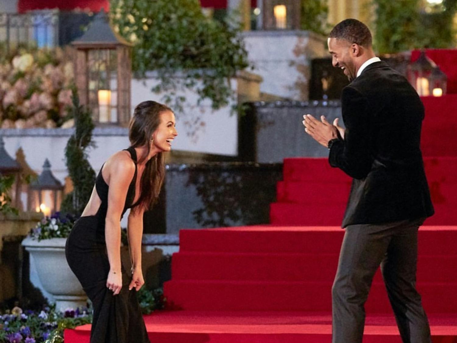 Saneh Ste. Claire meets Matt James on the 25th season of "The Bachelor." | Picture by ABC
