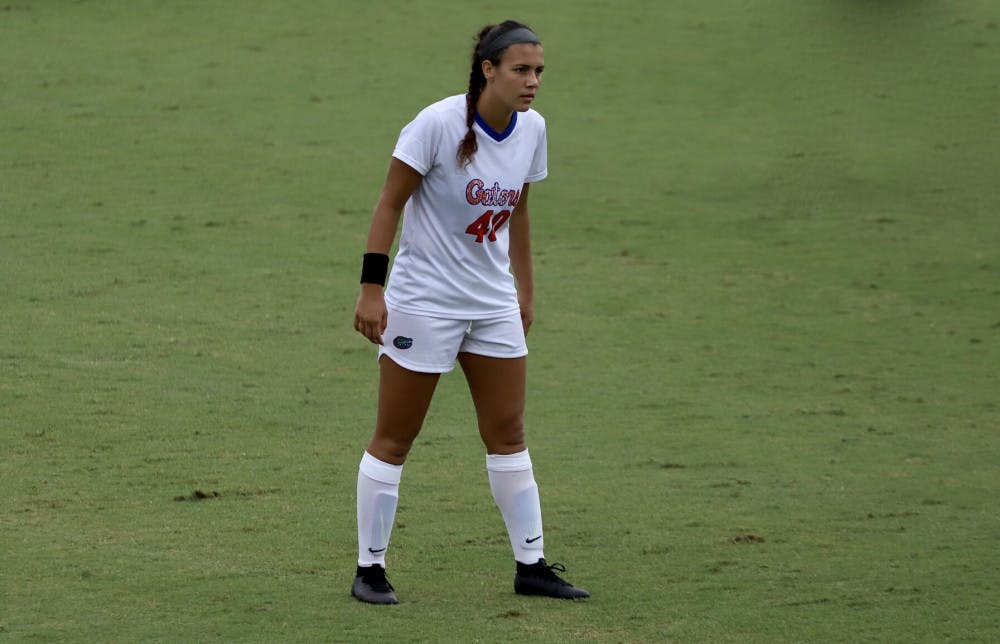 Alivia Gonzalez, pictured during her sophomore year, scored the game-winning goal Sunday afternoon versus Florida Gulf Coast University. 