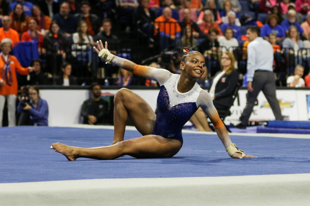 <p dir="ltr">Freshman gymnast Trinity Thomas will compete on the bars and floor events at the NCAA Championships in Fort Worth, Texas, on Friday.</p>
