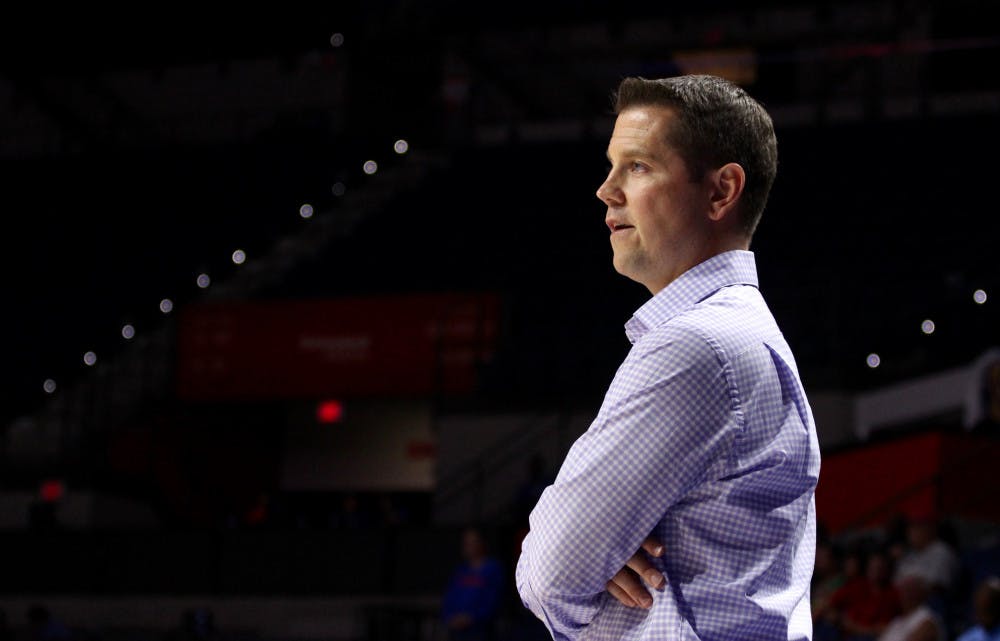 “It’s tough right now,” said coach Cameron Newbauer after his team's fifth consecutive loss. “We gotta keep fighting, keep figuring out a way to get better.”