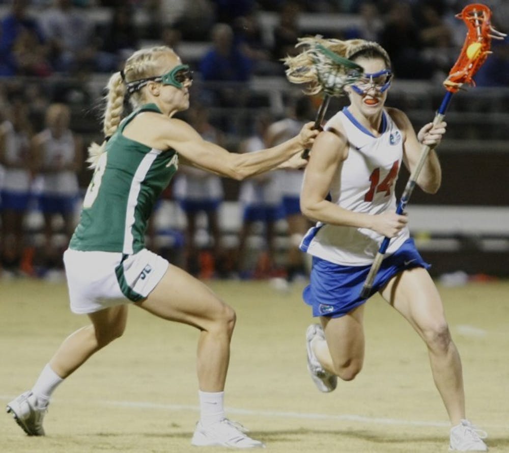 <p>Florida freshman midfielder Nora Barry now leads the team in scoring after notching five goals in the Gators’ 14-5 win against Jacksonville in the home opener.</p>