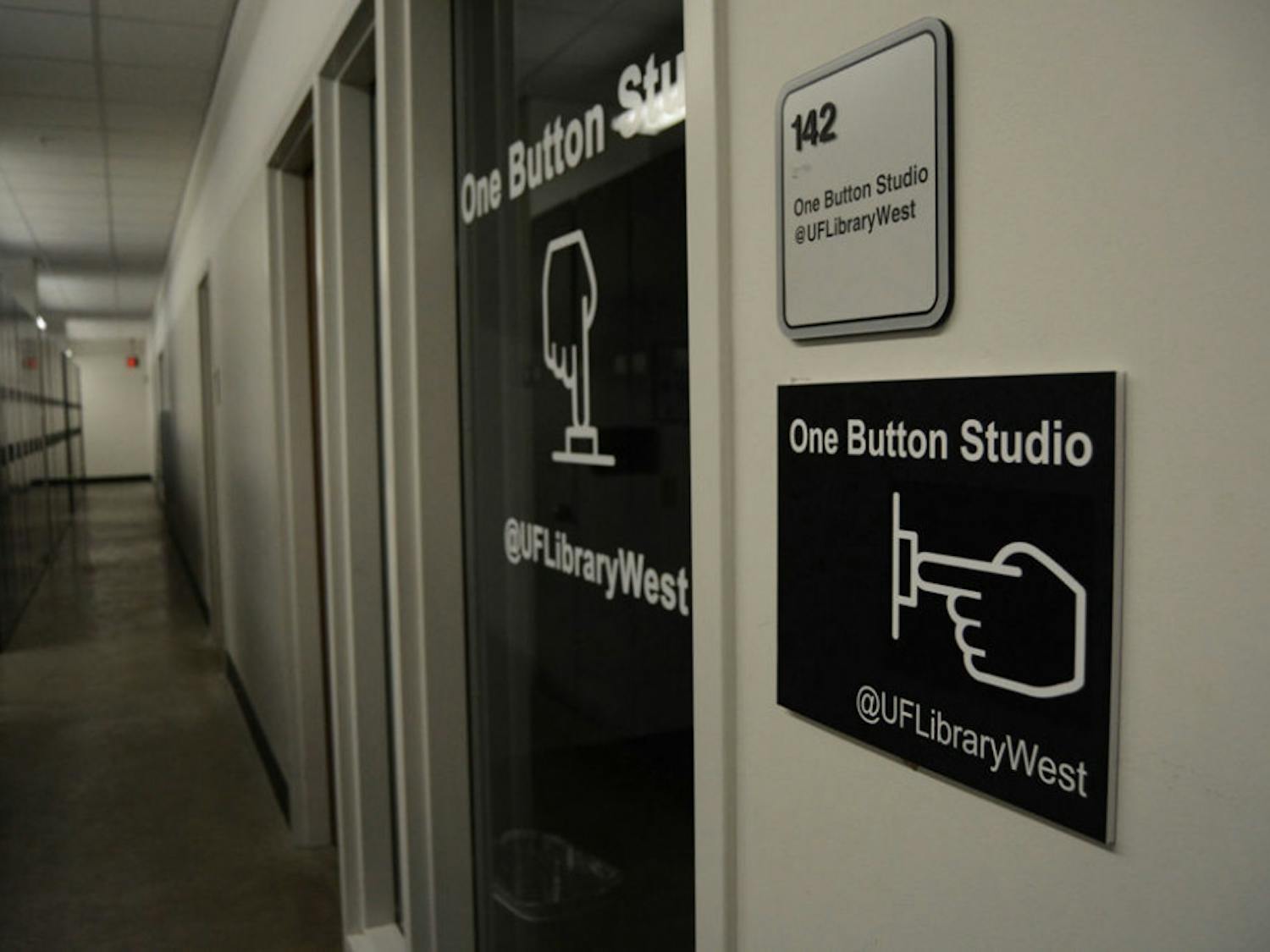 The new One Button Studio in Library West room 142 opened last week to students. To use $15,800 system, students plug an 8 GB flash drive into a video camera to compress and save the recording on the flash drive.