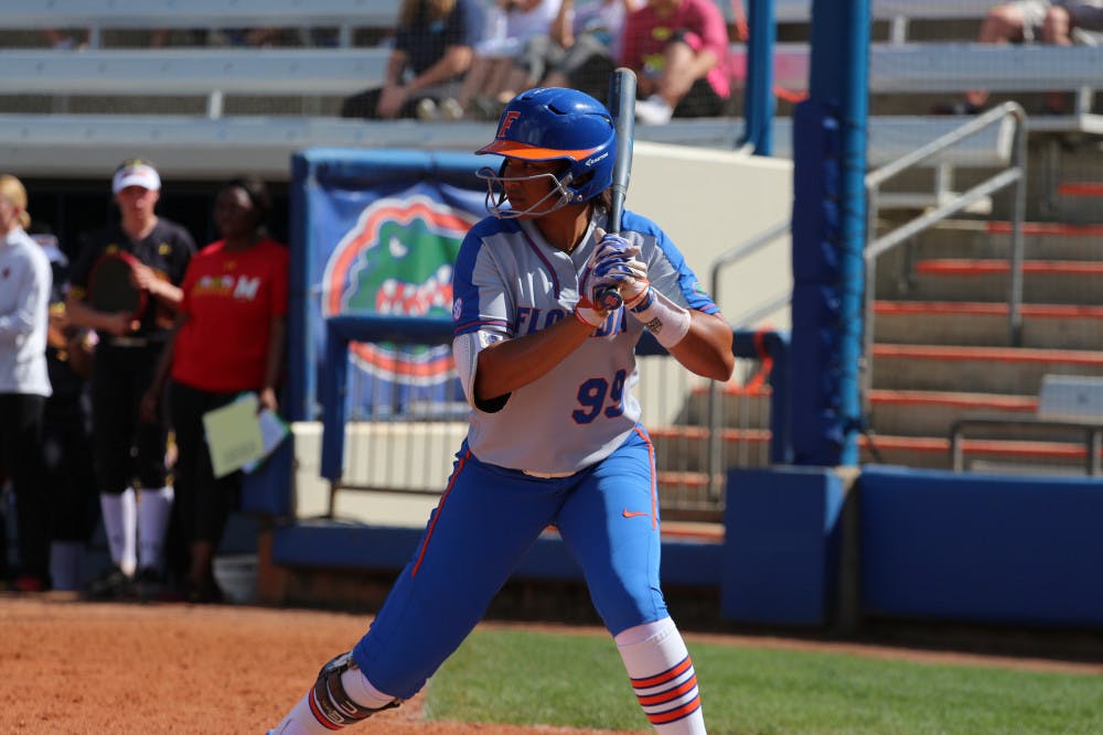 Designated player Jordan Matthews drove in three runs in Florida's 7-3 win over Texas A&amp;M on Monday. 