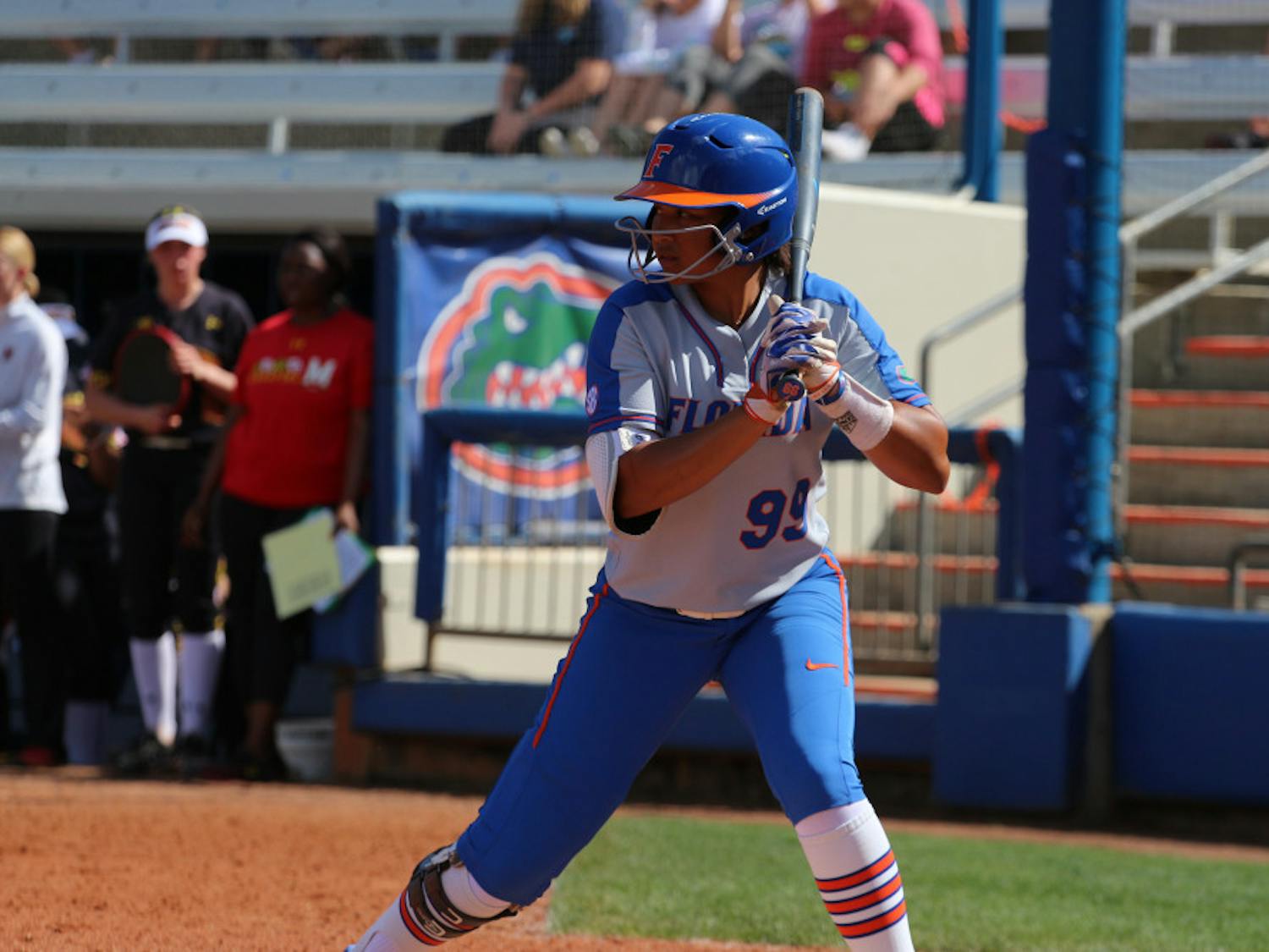 Designated player Jordan Matthews drove in three runs in Florida's 7-3 win over Texas A&M on Monday.