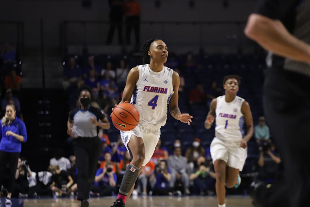 Guard Zippy Broughton controls the ball against Missouri Feb. 27. The senior lead the Gators with 26 points Friday in the SEC Tournament quarterfinals versus Ole Miss. 