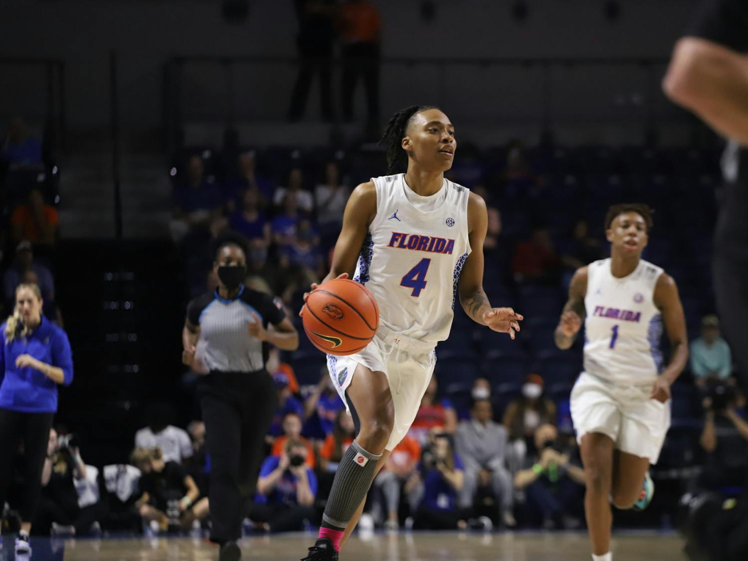 Guard Zippy Broughton controls the ball against Missouri Feb. 27. The senior lead the Gators with 26 points Friday in the SEC Tournament quarterfinals versus Ole Miss. 