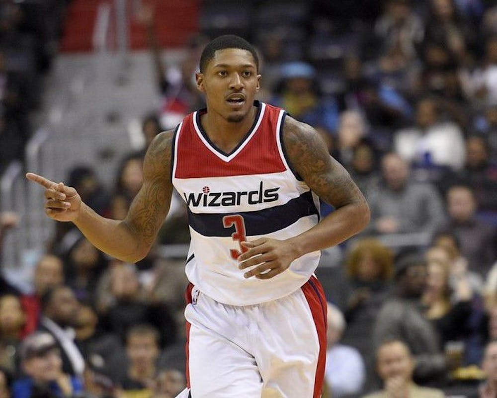 <p><span id="docs-internal-guid-07fe718a-7fff-4ee4-a0ab-e7efa5eb68ef"><span>Washington Wizards guard Bradley Beal is averaging 27 points per game with 5.8 rebounds per game and 5.8 assists per game since John Wall went down with a heel injury on Dec. 26.</span></span></p>