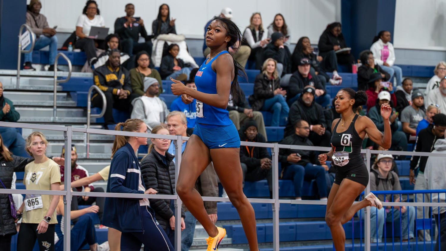 Florida sprinter Sydney Sutton competes in the Jimmy Carnes Invitational in Gainesville, Fla., Friday, Jan. 16, 2026.