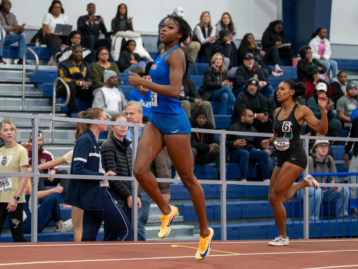 Florida sprinter Sydney Sutton competes in the Jimmy Carnes Invitational in Gainesville, Fla., Friday, Jan. 16, 2026.