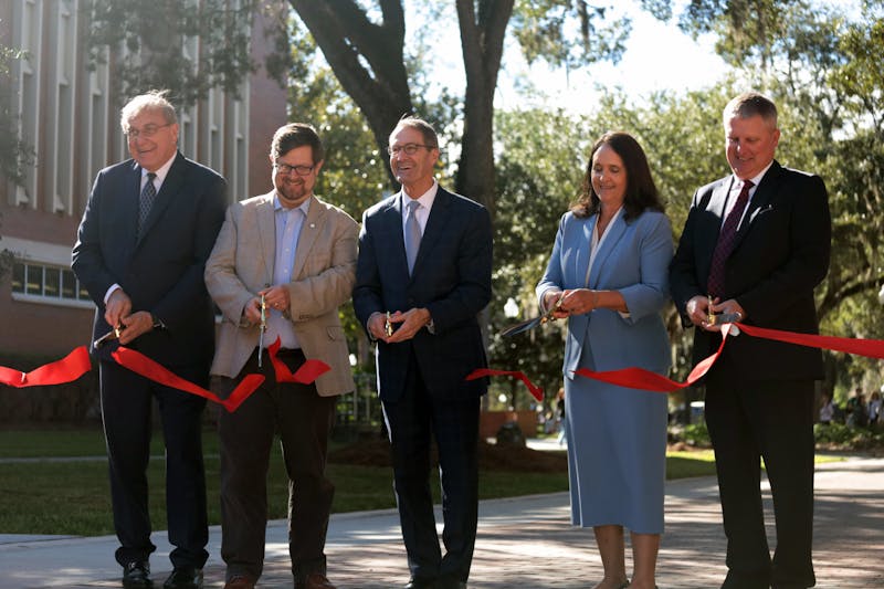 UF unveils newest University Avenue traffic safety measure — Newell Gateway  - The Independent Florida Alligator