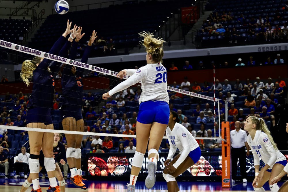 Sophomore Thayer Hall will go head-to-head against fellow outside hitter Leah Edmond, who leads Kentucky in kills (179).