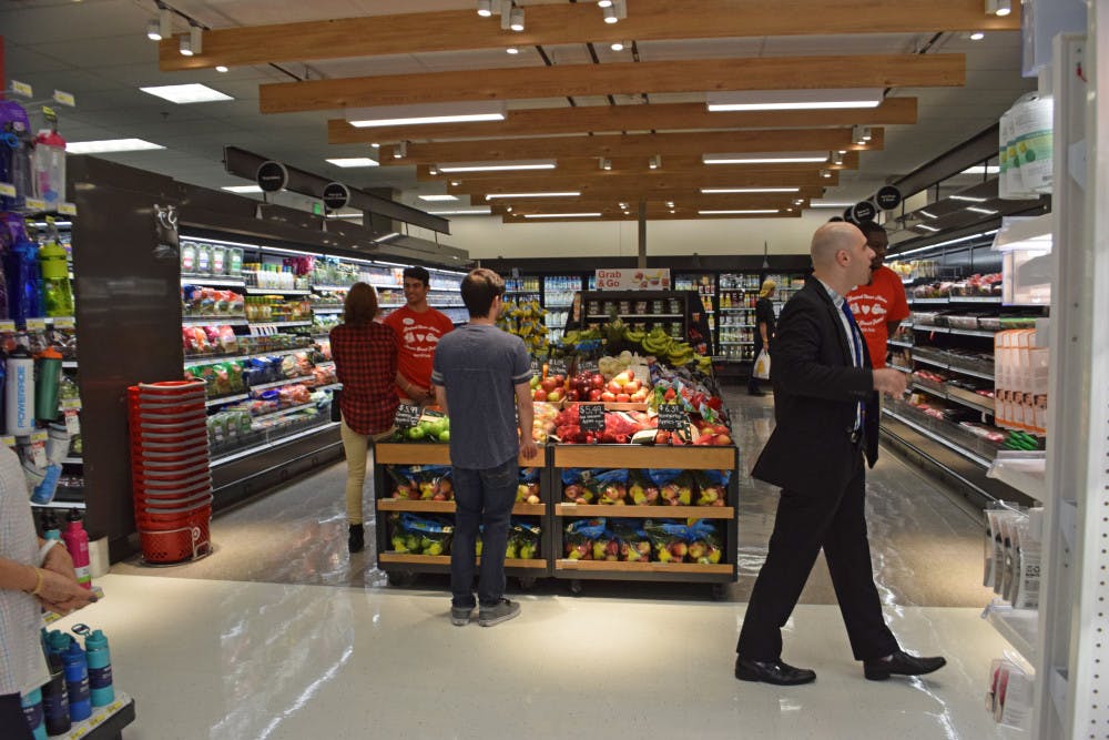 Dozens of students and Gainesville residents attend the opening of Target on West University Avenue and 13th Avenue. A ribbon cutting was presented at 5:30 p.m. before the doors opened for customers.