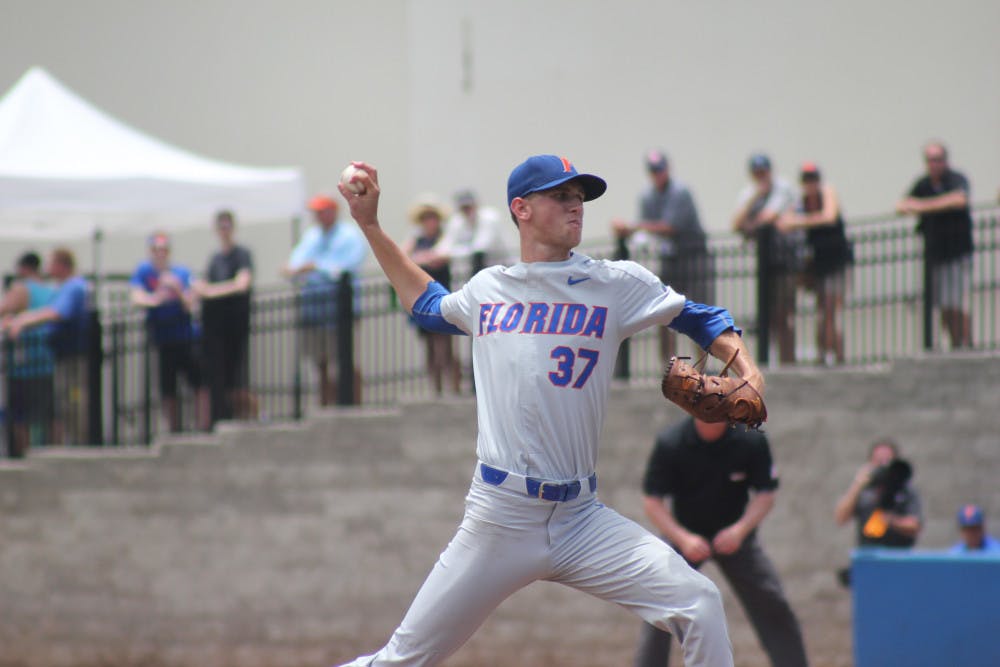 <p>UF starter Jackson Kowar will take the mound in an elimination game against Texas on Tuesday at the College World Series in Omaha, Nebraska. </p>