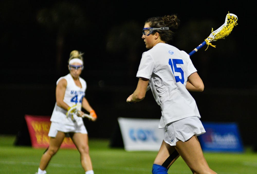 <p dir="ltr"><span>UF attacker Grace Haus scored four goals in Florida’s 15-8 win over Temple on Saturday.</span></p>
<p><span>&nbsp;</span></p>