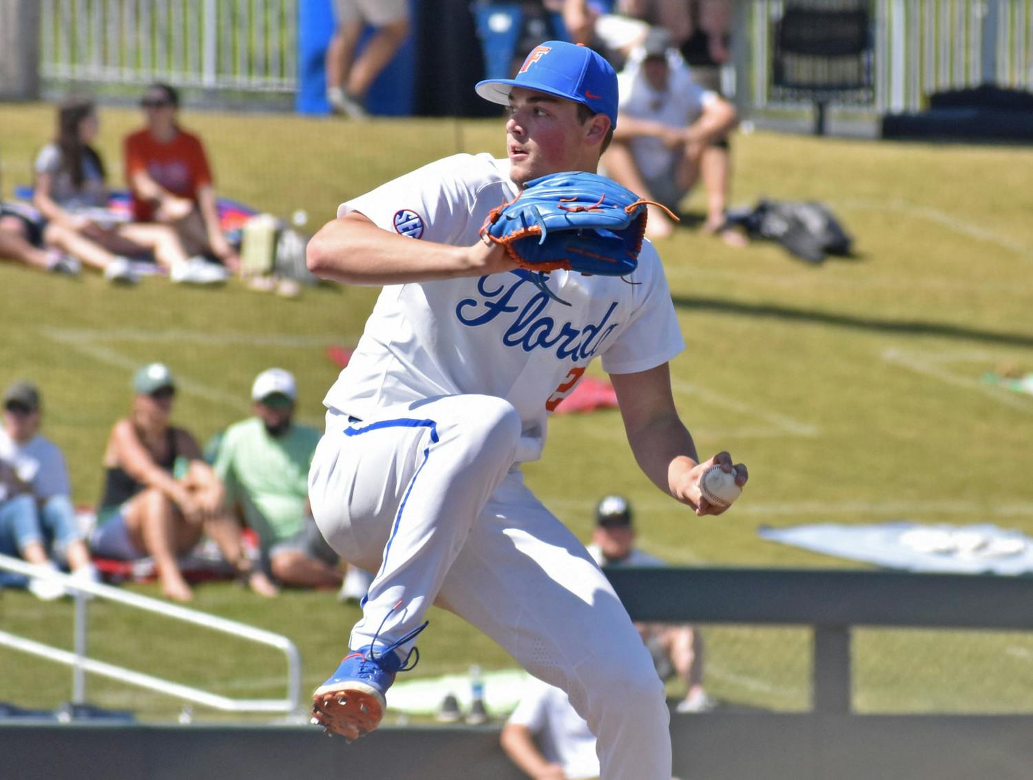  The Gators travel to Columbia, South Carolina, Friday to take on No. 20 South Carolina in their first away SEC series. Photo from UF-Jacksonville game March 14.