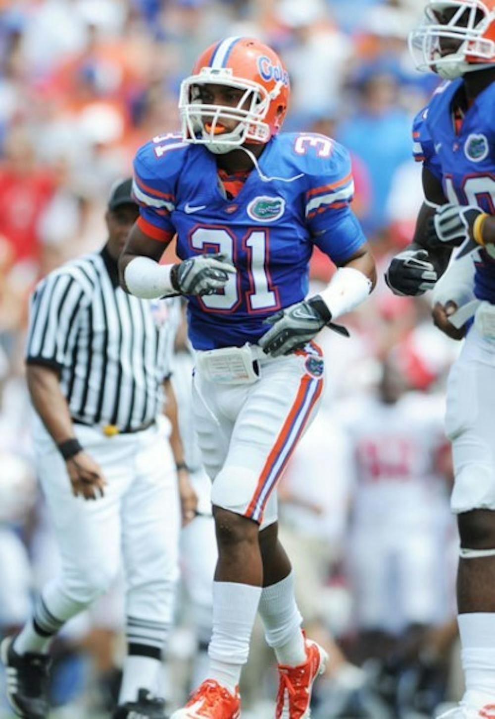 <p>Florida sophomore cornerback Cody Riggs injured his thumb in practice but said he should be ready to go on Saturday against FAU.</p>