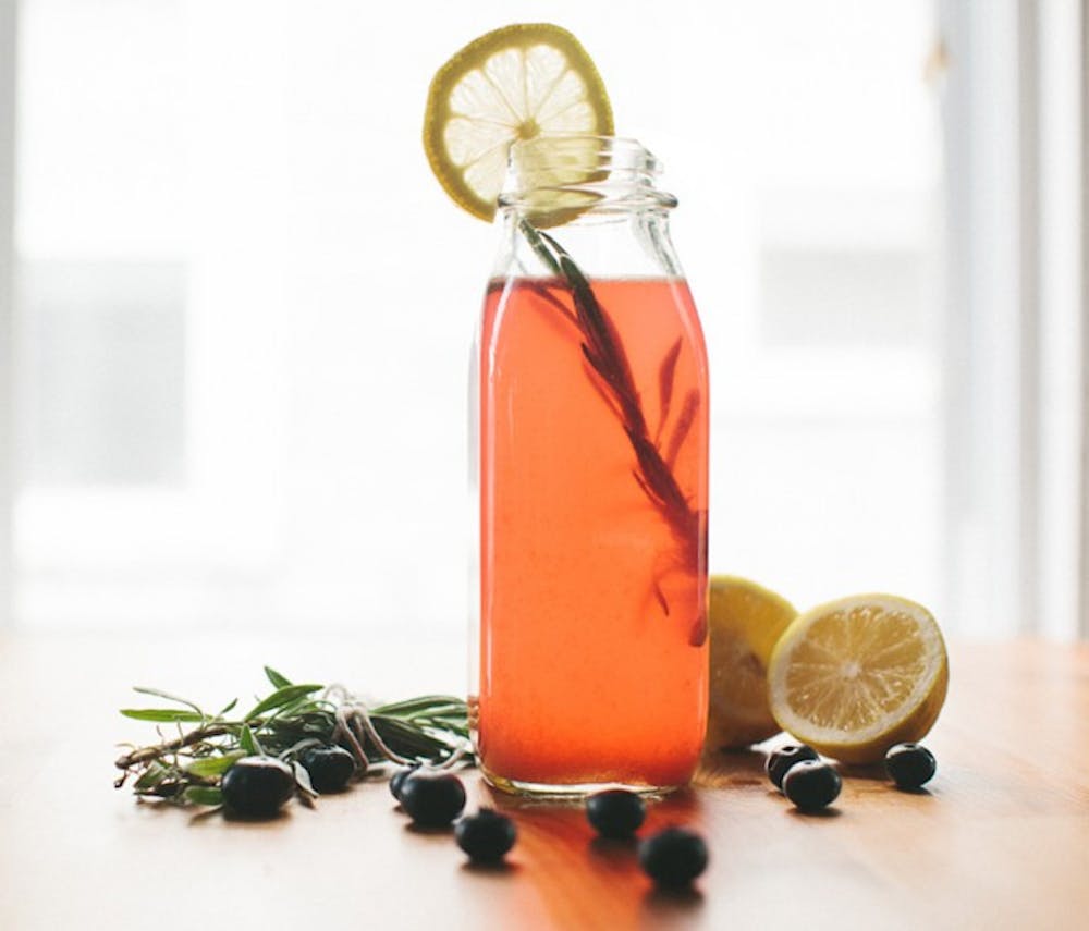 <p>After a long, hot day on campus, try this ice-cold blueberry-lavender lemonade recipe. For the freshest ingredients, check out the Union Street Farmers Market on Wednesdays in downtown Gainesville.</p>