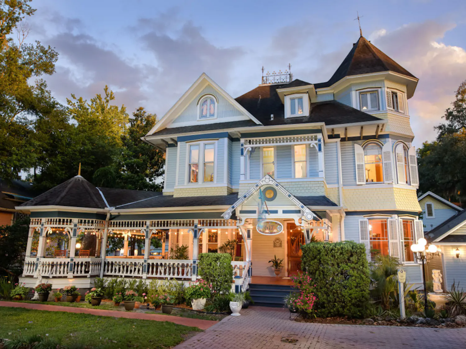 The McKenzie House is one of the two Victorian mansions featured at the Sweetwater Branch Inn.