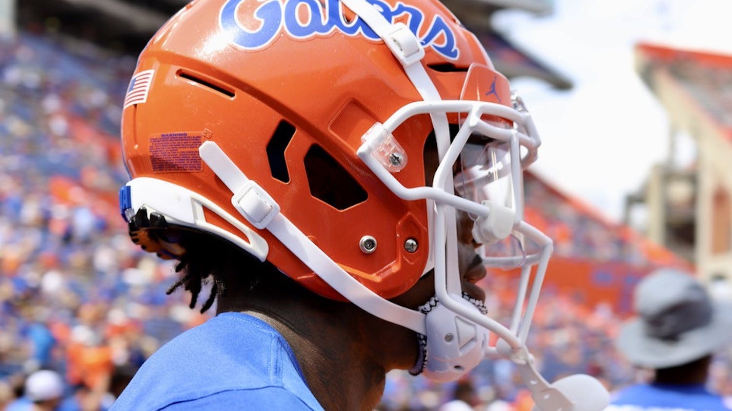 Florida wide receiver Jacob Copeland, pictured during warmups before the Gators' Sept. 18 game against Alabama.