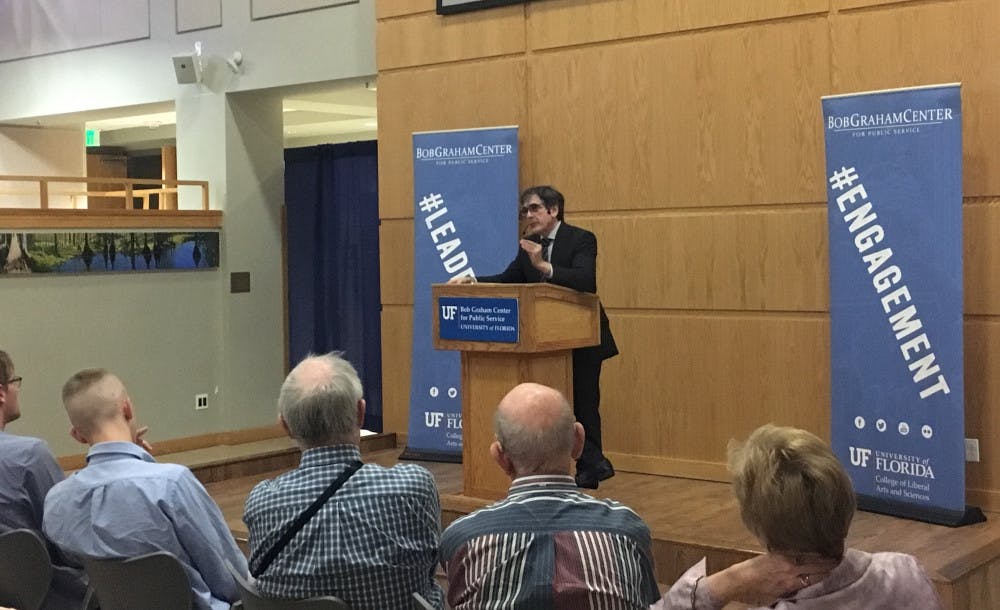 David Filipov spoke at the Bob Graham Center at UF on Tuesday. He focused on topics such as Russian President Vladimir Putin, Russia and its relations with the United States.