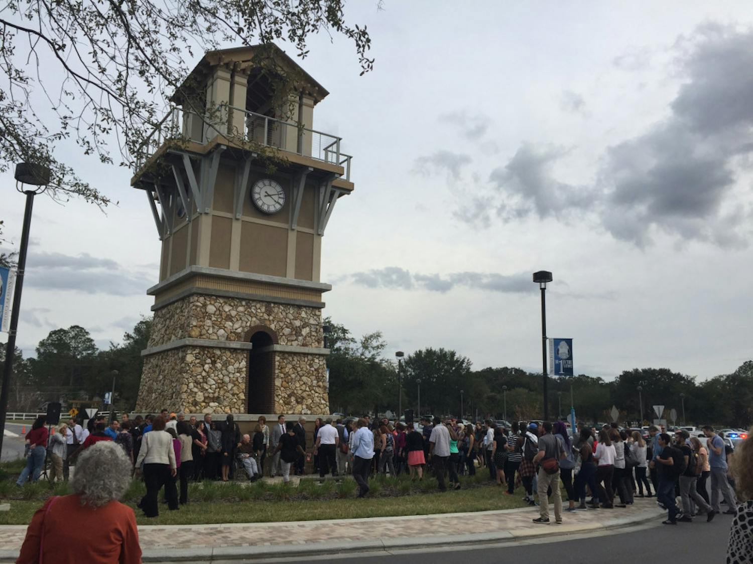 Pictured is the Santa Fe College clock tower.
