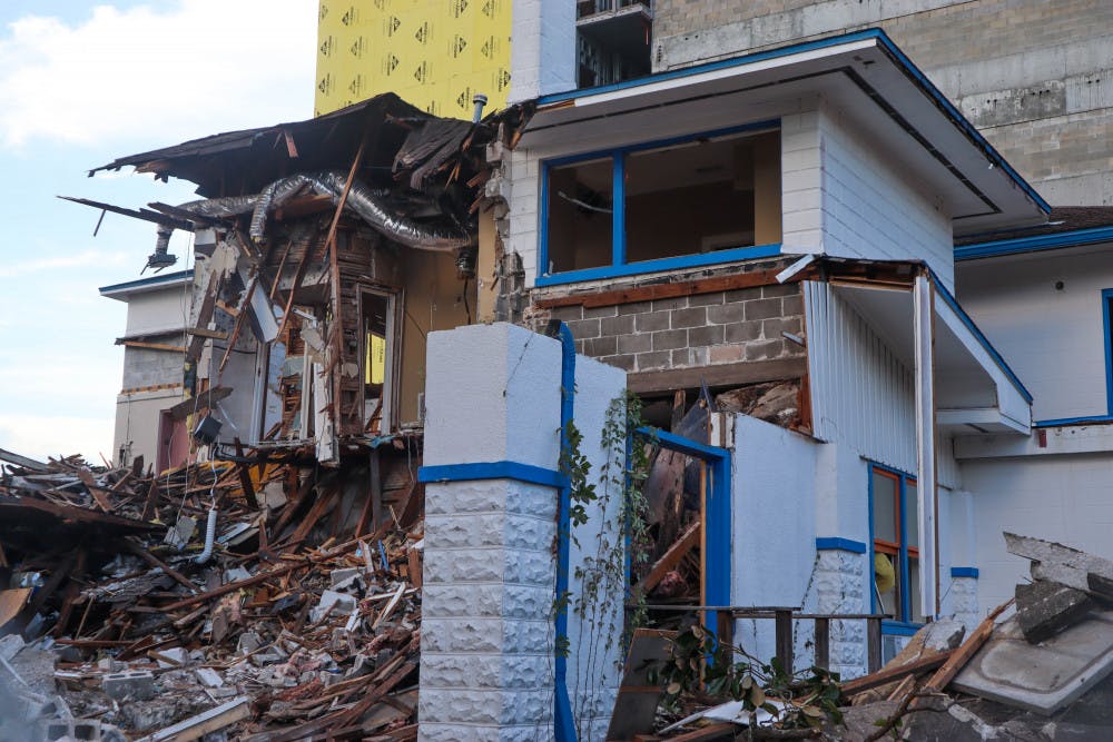 Catholic Gators’ building behind Midtown on Northwest First Avenue was demolished last week. The organization plans to build a new house in a different location.
