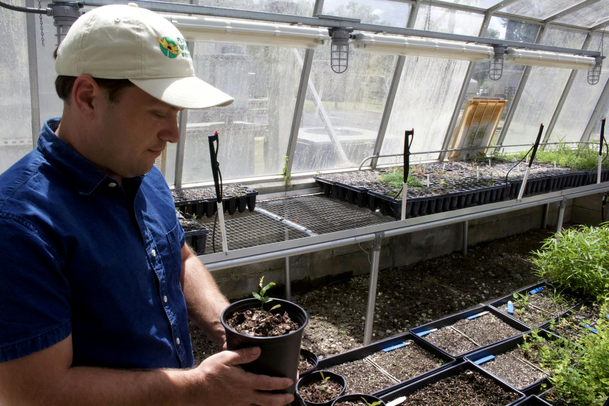 Gage Lapierre describes sprout growth phases on Tuesday, May 13, 2025.

