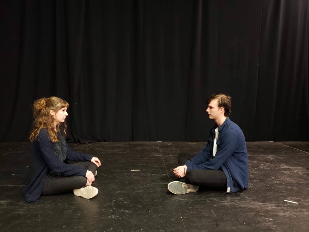 Aaron Kienstra, a 19-year-old UF acting sophomore, and Kara Gordon, a 19-year-old UF theatre freshman, portray the schoolhouse shooter and his wife.