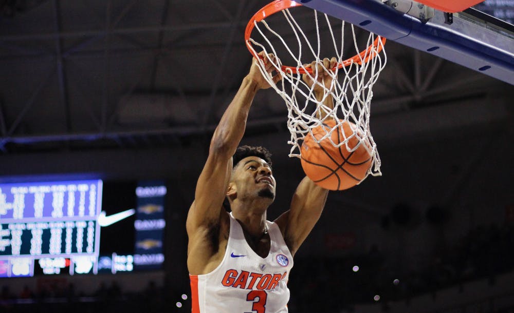 Guard Jalen Hudson scored 27 points against Alabama Tuesday night. 