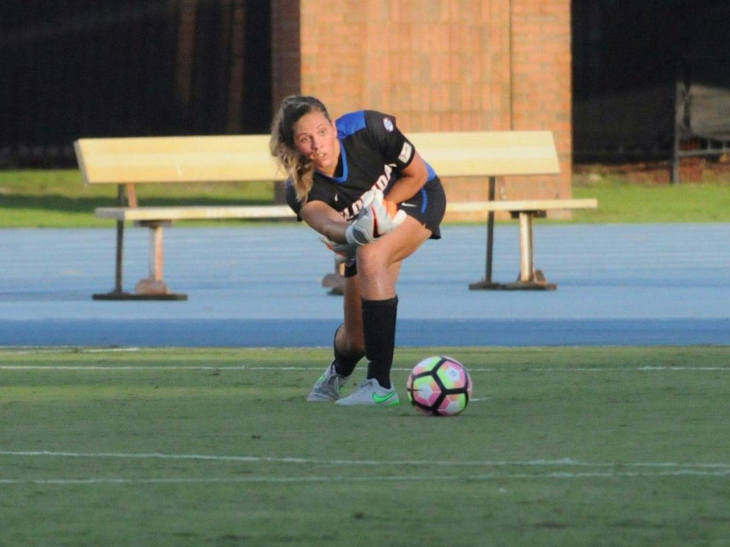 UF goalkeeper Kaylan Marckese allowed two goals against Texas A&M on Thursday, including the game-winning free-kick nearly 45 yards from the goal.