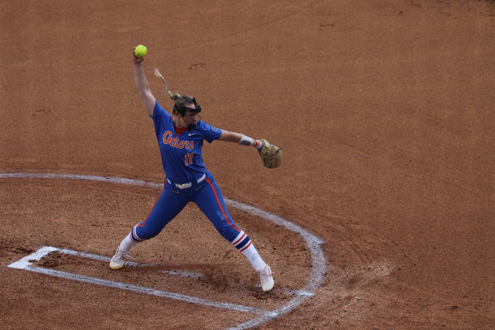 <p>Kelly Barnhill lifted Florida into the SEC Tournament semifinal with a complete game, one-hit shutout of LSU. </p>