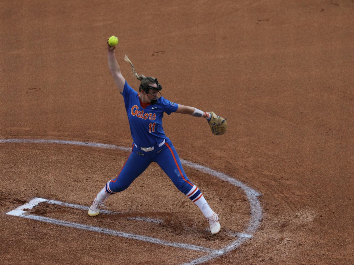 Kelly Barnhill lifted Florida into the SEC Tournament semifinal with a complete game, one-hit shutout of LSU. 
