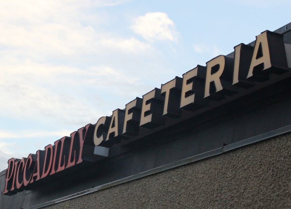 <p>Piccadilly Cafeteria, 2620 NW 13th St., closed Sunday. The company filed for bankruptcy following an “aggressive legal maneuver” by the company’s lender.</p>