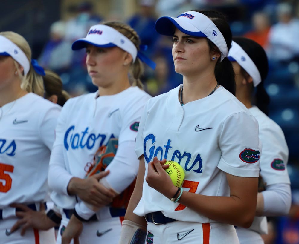 <p>No. 7 Florida Gators softball fell in game two of a weekend series against the No. 5 Alabama Crimson Tide.</p>