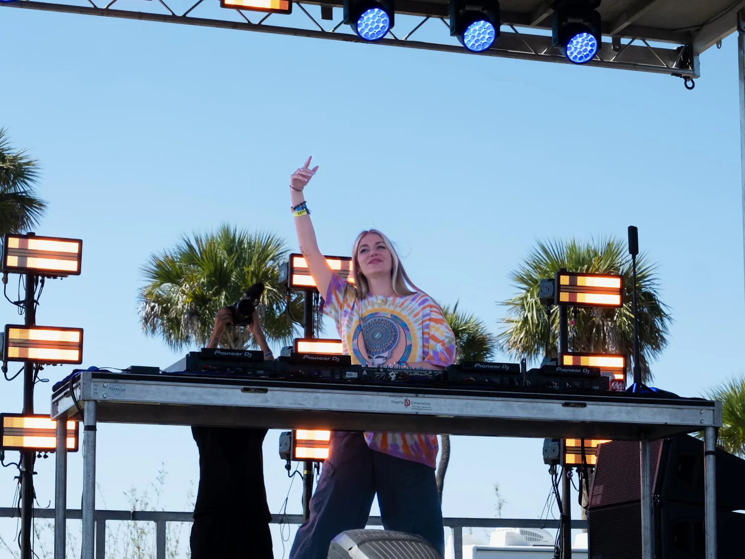 Steller DJs at the "Aquachobee" stage at the Okeechobee Music & Arts Festival Sunday, March 22, 2026, in Okeechobee, Fla.