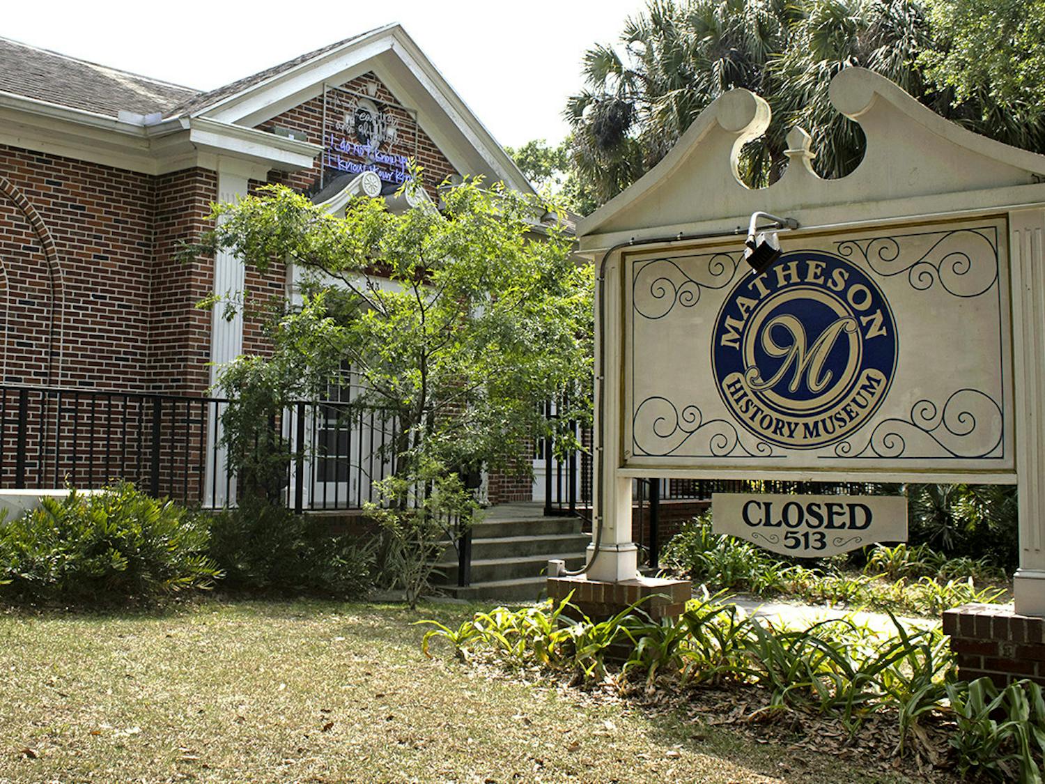 The Matheson History Museum sits on East University Avenue on Tuesday, March 30, 2021. The museum will open on Friday after a yearlong shutdown due to the COVID-19 pandemic.
