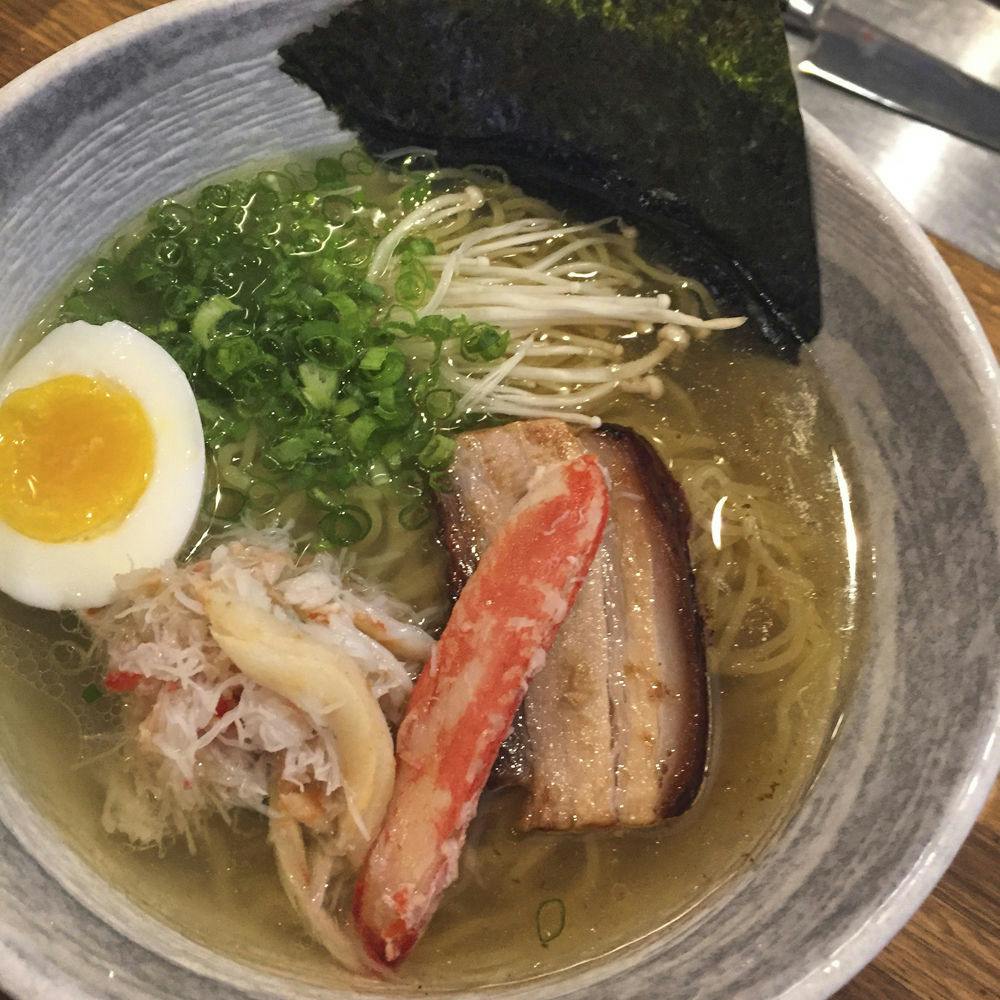 A bowl from Crane Ramen holds the restaurant’s fare. The restaurant is one of four invited to attend the New York Slurpfest on Oct. 22.