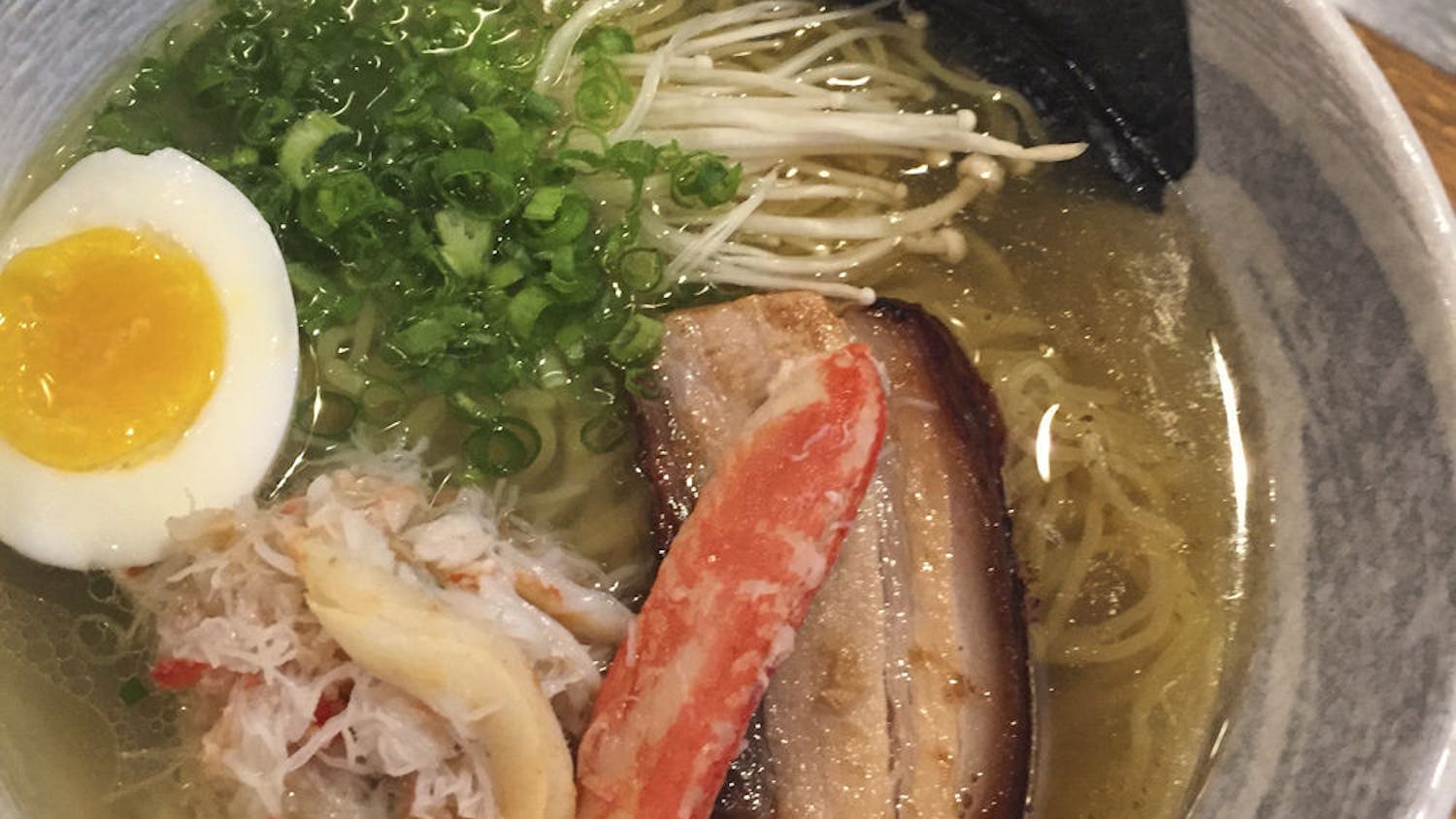 A bowl from Crane Ramen holds the restaurant’s fare. The restaurant is one of four invited to attend the New York Slurpfest on Oct. 22.