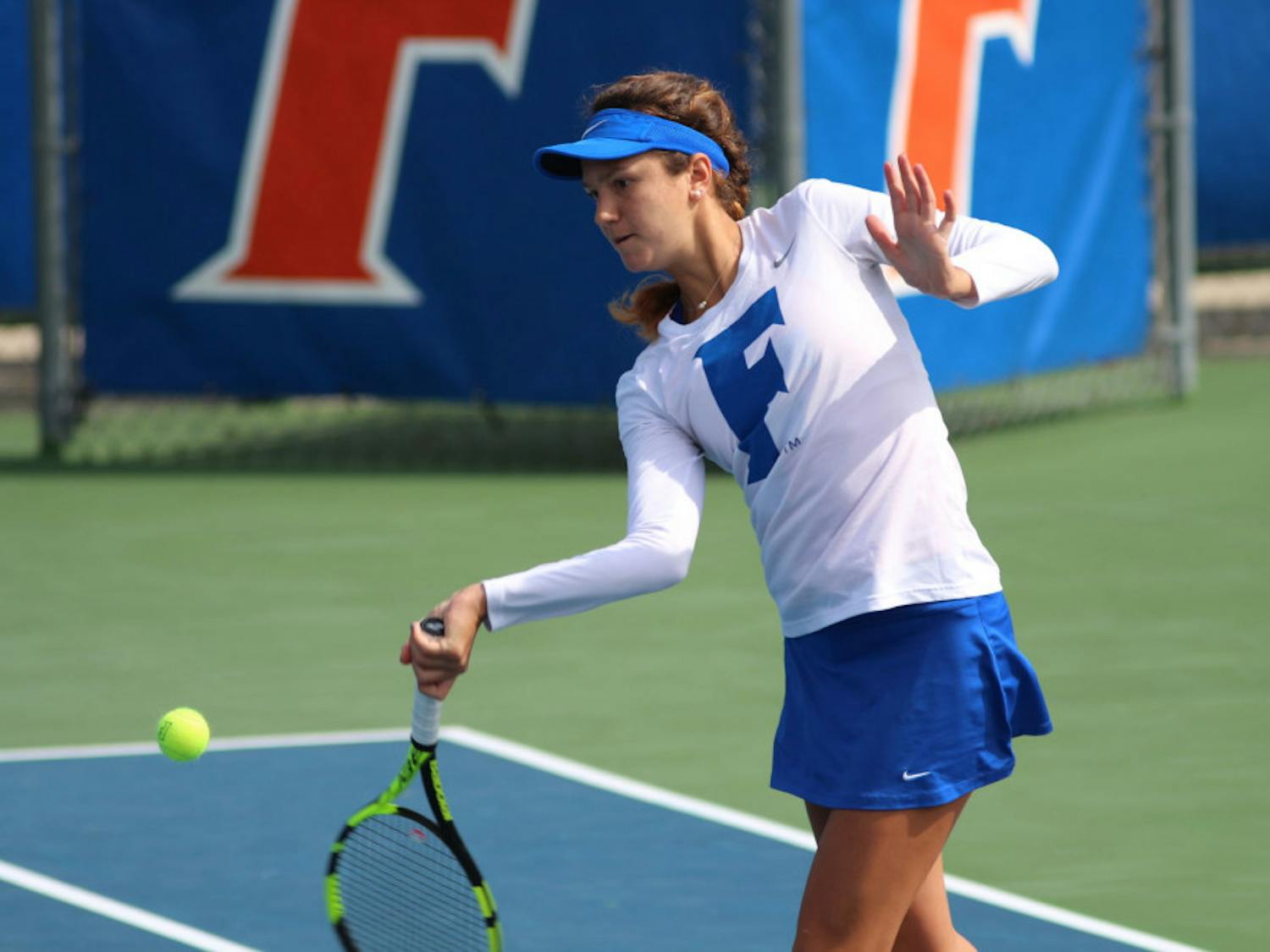 Senior Anna Danilina is the only Gators women's tennis player left in the NCAA Division I Championships.