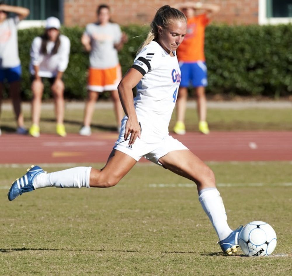 <p>Redshirt senior forward McKenzie Barney scored only four goals in 2011 and missed the end of the year due to injury, but she has returned to form this season.&nbsp;</p>